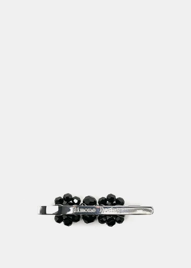 商品Simone Rocha|Simone Rocha Mini Black Flower Hair Clip,价格¥725,第2张图片详细描述
