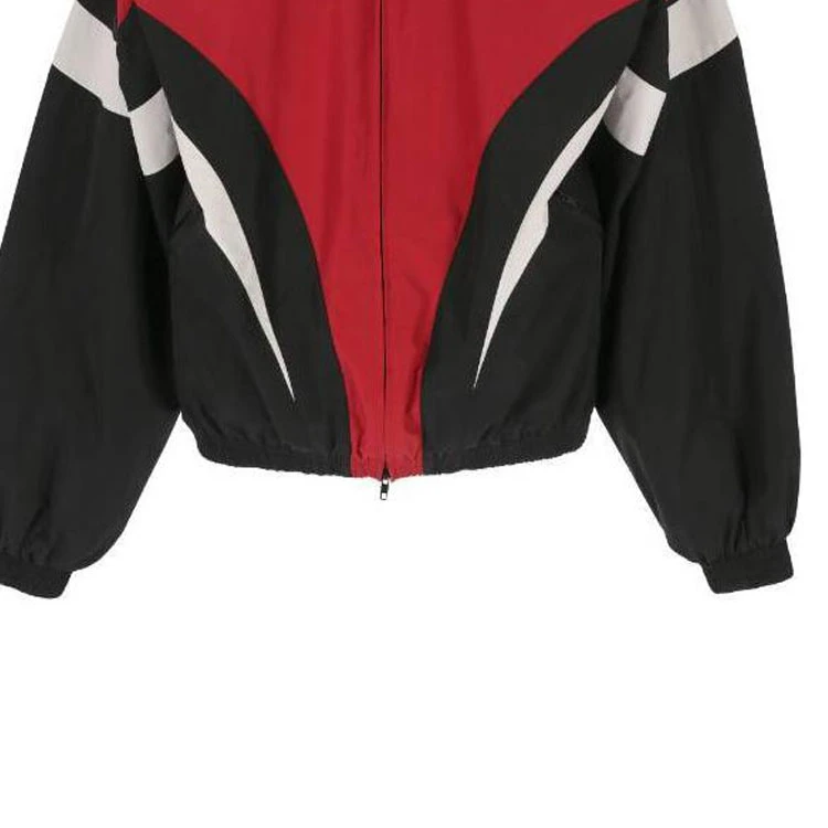 商品[国内直发] Balenciaga|巴黎世家 短款拼色双头拉链立领长袖夹克外套 宽松版型 男款 黑色,价格¥8051,第10张图片详细描述