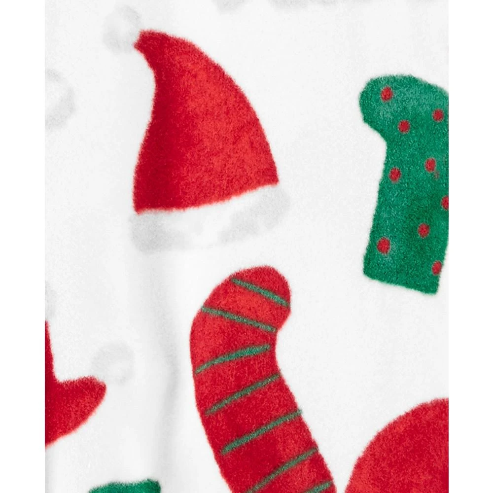商品Carter's|Toddler One-Piece Santa Hat Fleece Footed Pajama,价格¥81,第2张图片详细描述