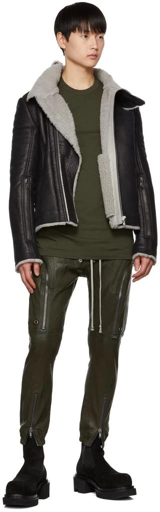 商品Rick Owens|Green Bauhaus Leather Pants,价格¥12167,第4张图片详细描述