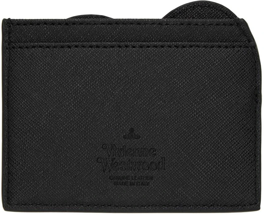 商品Vivienne Westwood|Black Saffiano Heart Card Holder,价格¥841,第2张图片详细描述