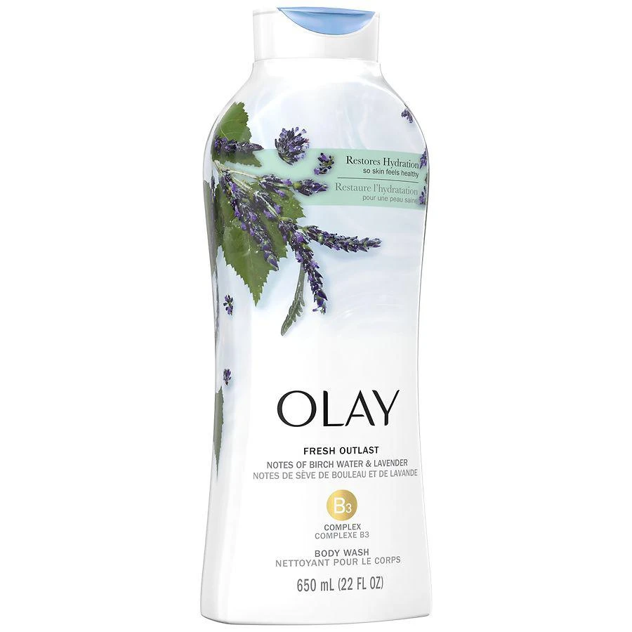 商品Olay|Fresh Outlast Body Wash Purifying Birch Water & Lavender,价格¥59,第2张图片详细描述