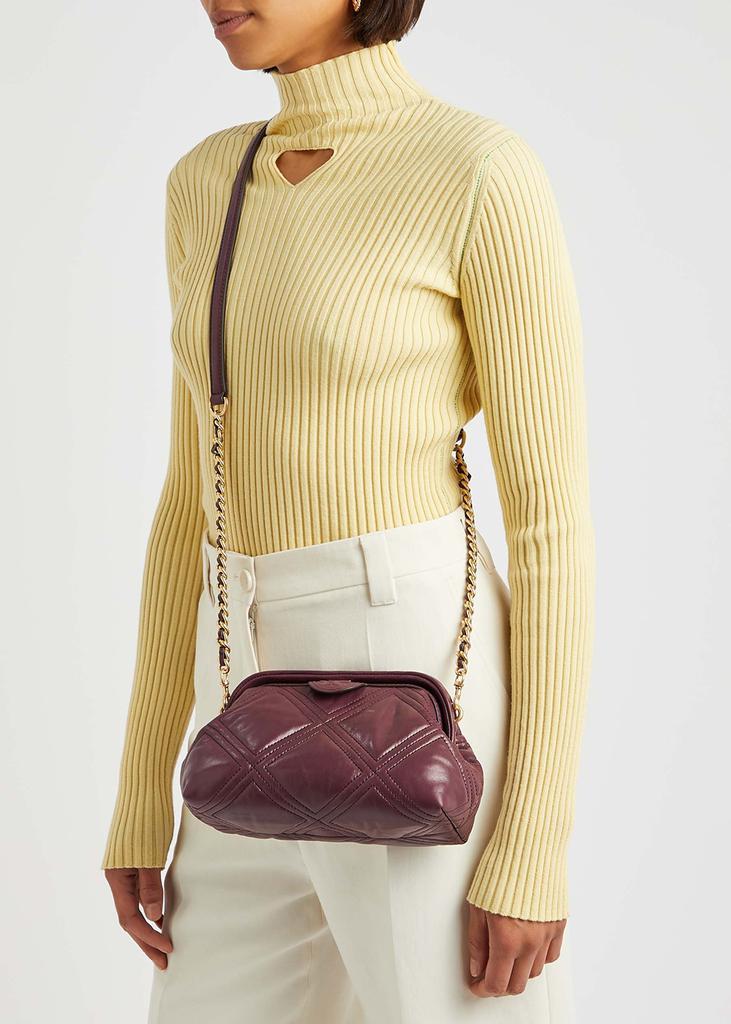 商品Tory Burch|Fleming small chesnut leather cross-body bag,价格¥3865,第7张图片详细描述