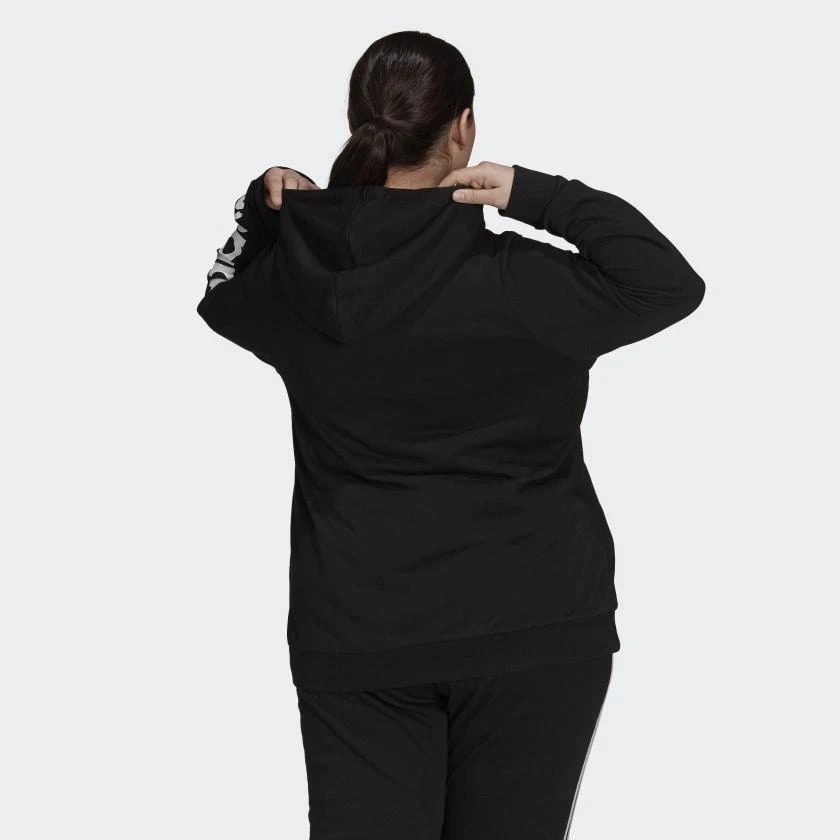 商品Adidas|Women's adidas Essentials Logo Full-Zip Hoodie (Plus Size),价格¥431,第3张图片详细描述