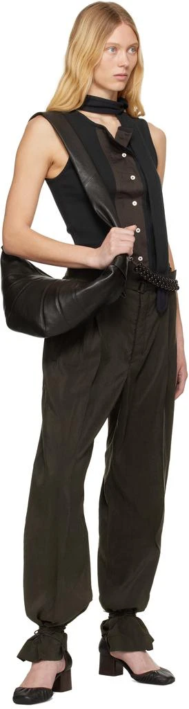 商品Lemaire|Black Asymmetrical Fitted Top,价格¥2854,第5张图片详细描述
