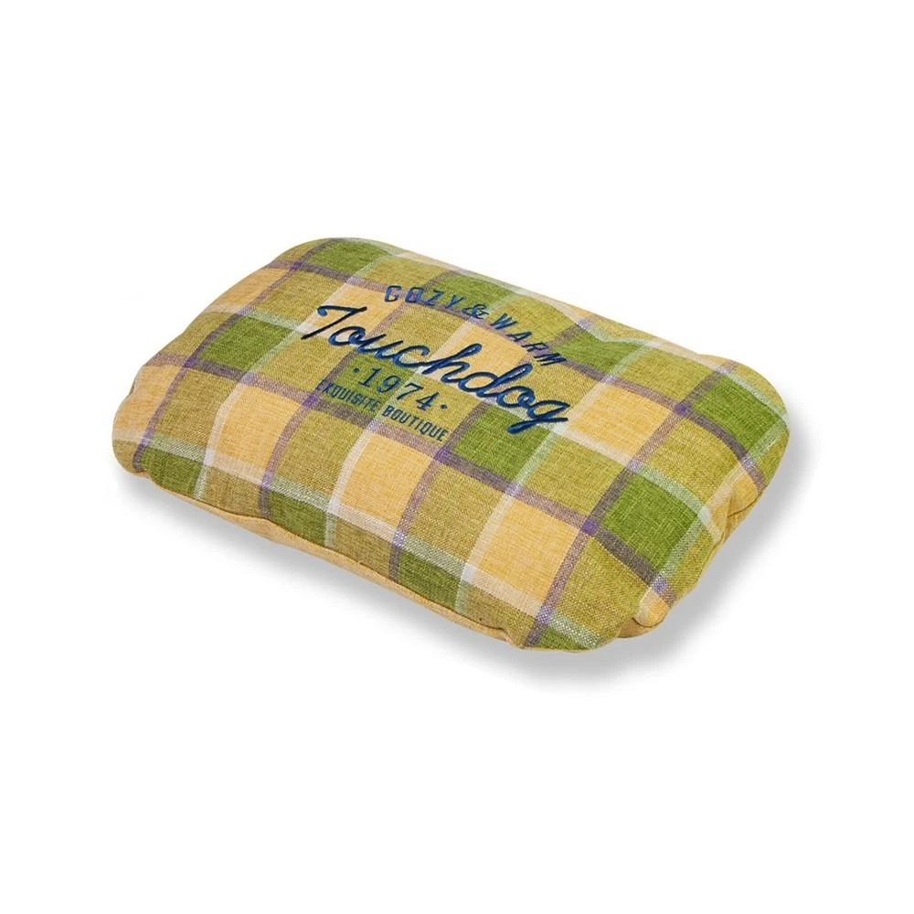 商品Touchdog|'Archi-Checked' Designer Plaid Oval Dog Bed Large,价格¥610,第4张图片详细描述