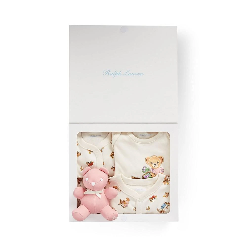 商品Ralph Lauren|Baby Girls Polo Bear Cotton Gift Set, 5 Pieces,价格¥1086,第1张图片