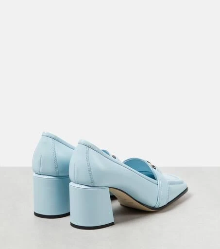 商品Jimmy Choo|Evin 65 leather loafer pumps,价格¥4537,第3张图片详细描述