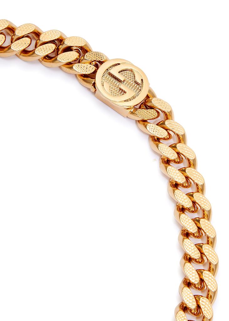 GG gold-tone chain hoop earrings商品第4张图片规格展示