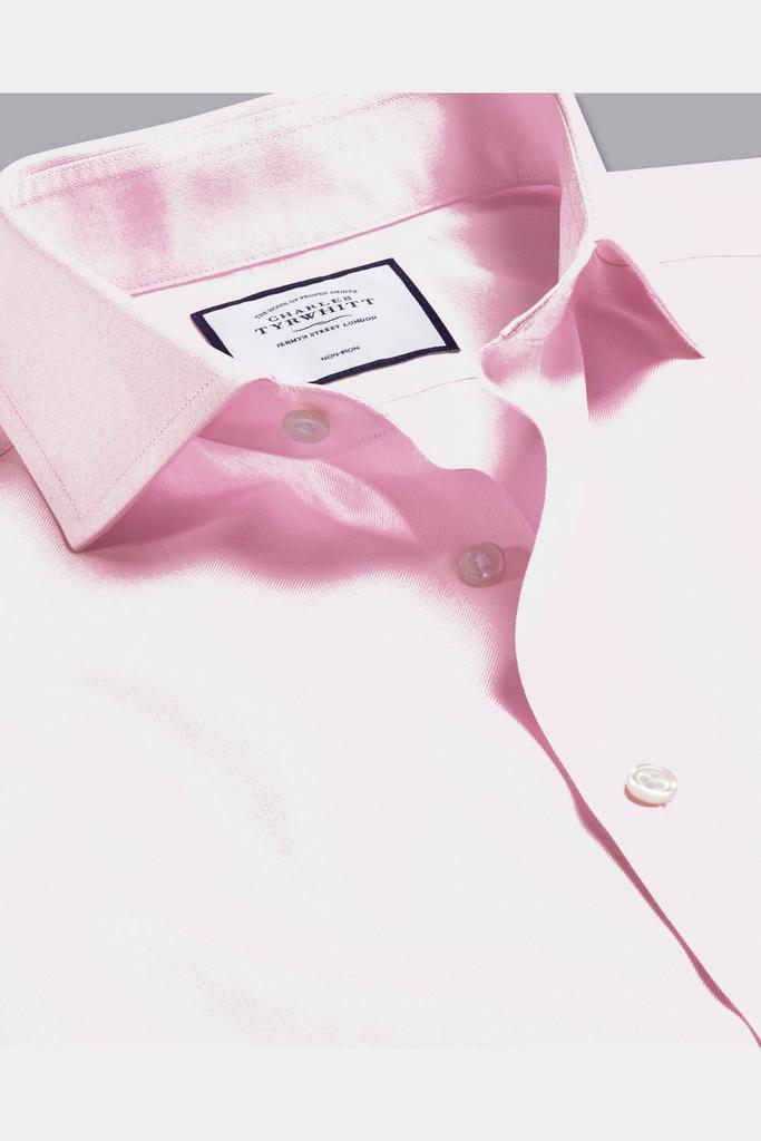 商品Charles Tyrwhitt|Non-Iron Twill Cutaway Slim Fit Shirt,价格¥368,第1张图片