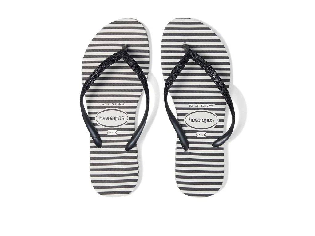 商品Havaianas|Slim Glitter Stripes Flip Flop Sandal,价格¥241,第1张图片