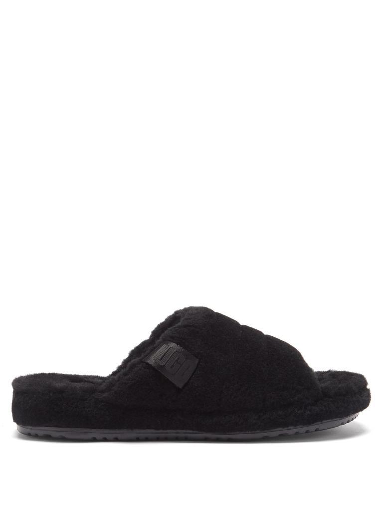 商品UGG|Fluff wool-blend and shearling slides,价格¥810,第1张图片