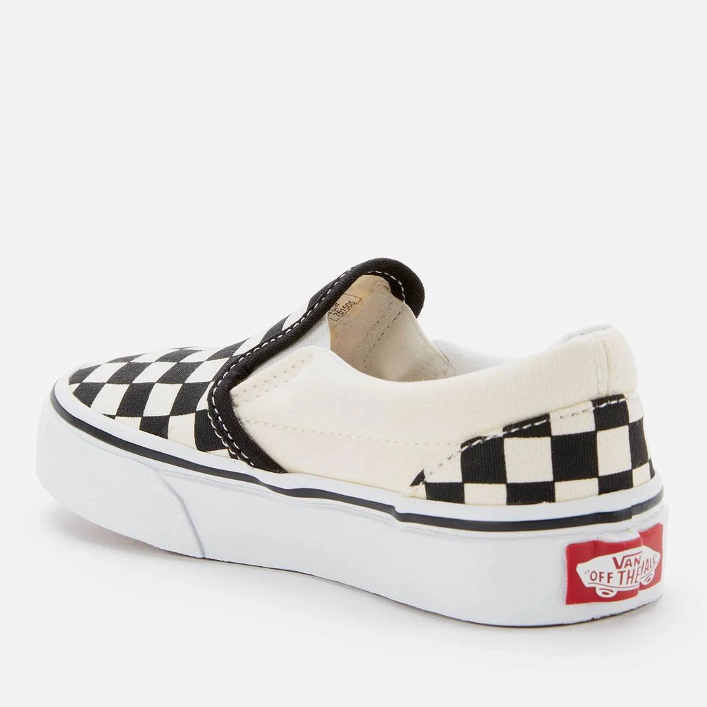 商品Vans|VANS KIDS' CLASSIC SLIP-ON CHECKERBOARD TRAINERS - BLACK/WHITE,价格¥342,第2张图片详细描述