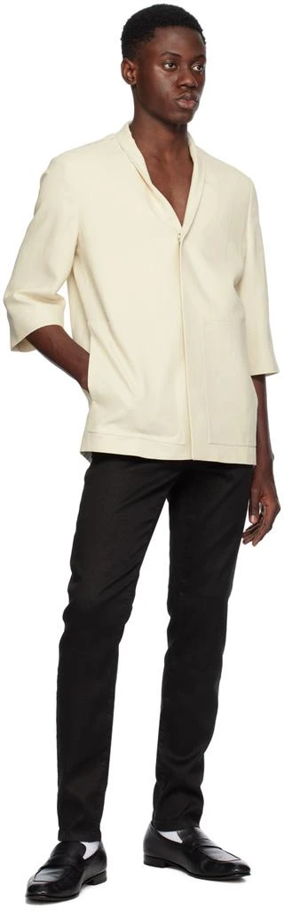 商品Zegna|灰白色单排扣西装外套,价格¥26100,第4张图片详细描述