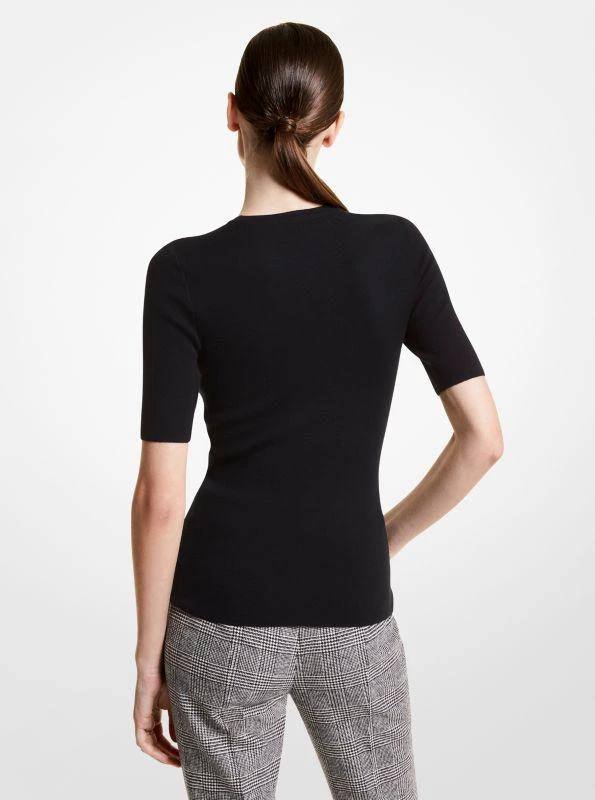 商品Michael Kors|Cashmere Three-Quarter Sleeve Sweater,价格¥6373,第2张图片详细描述