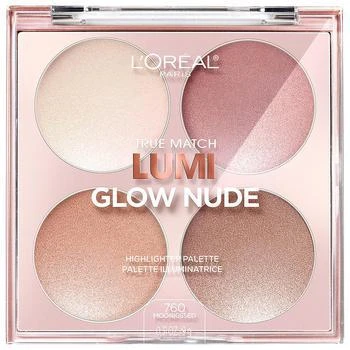 商品L'Oreal Paris|L'Oreal Paris True Match Lumi Glow Nude Highlighter Palette,价格¥117,第1张图片