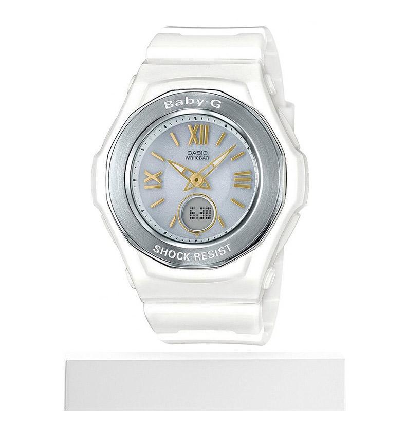 商品Casio|日本直邮CASIO卡西欧女士手表BGA-1050GA-7BJF太阳能白色腕表,价格¥3787,第6张图片详细描述