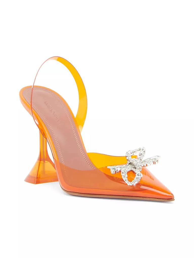 商品Amina Muaddi|Rosie 95MM Crystal-Embellished Slingback Pumps,价格¥3683,第2张图片详细描述