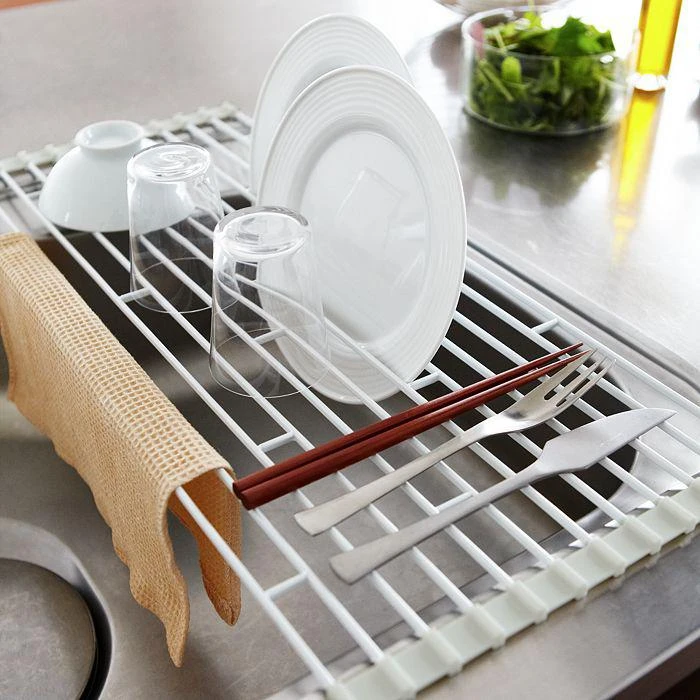 商品Yamazaki|Plate-Over-Sink Folding Large Dry Rack,价格¥297,第5张图片详细描述