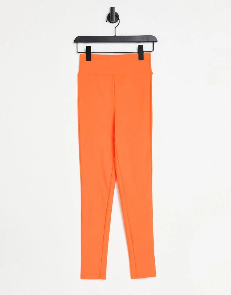 商品ASOS|ASOS DESIGN Halloween legging with high waist in matte sheen in orange,价格¥50,第1张图片