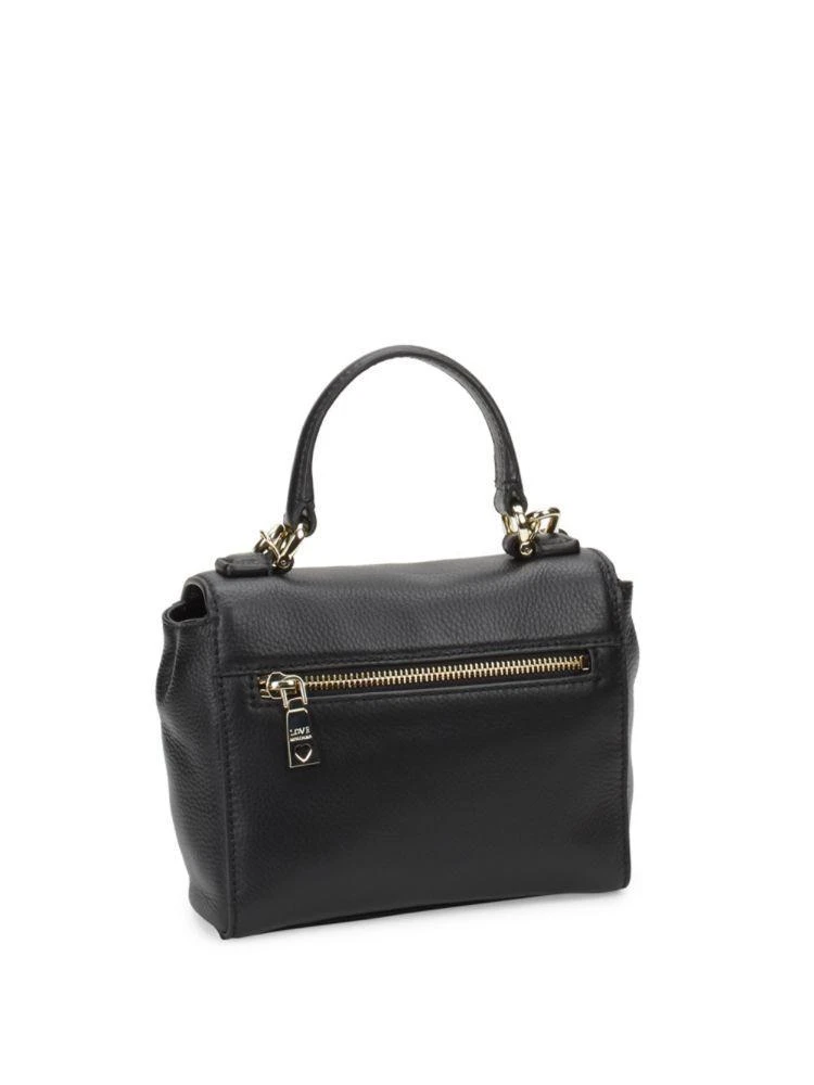 商品Moschino|Flap Top Handle Leather Bag,价格¥1101,第4张图片详细描述