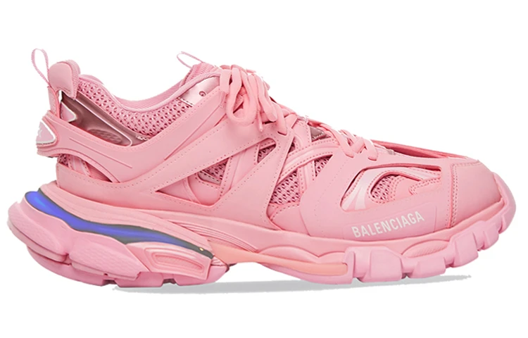 商品[国内直发] Balenciaga|巴黎世家 Track 1.0 Led 轻便透气 舒适运动 低帮 生活休闲鞋 女款 粉色,价格¥5929,第3张图片详细描述