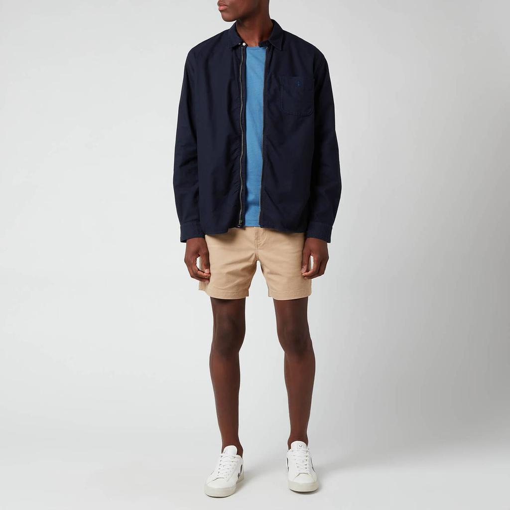 商品Ralph Lauren|Polo Ralph Lauren Men's Custom Fit Garment Dyed Zipped Shirt - RL Navy,价格¥1123,第5张图片详细描述
