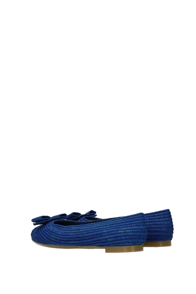 商品Salvatore Ferragamo|Ballet flats varina Raffia Blue Admiral,价格¥2093,第4张图片详细描述