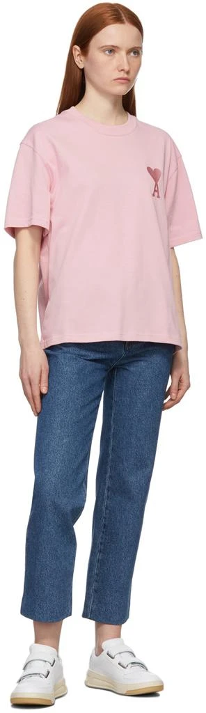 商品AMI|女式 Ami de Cœur 粉色T恤,价格¥719,第4张图片详细描述