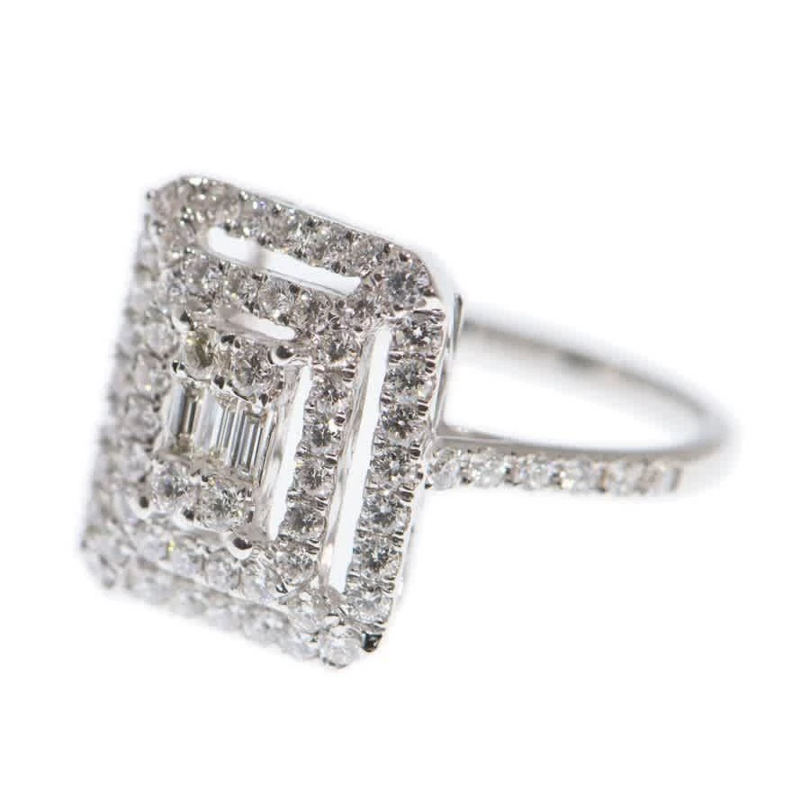商品J Collection|New J Collection Fine Jewellery Ring W / Diamond2 Cdibag 0.13 Ct68 Rddi 0.90 Ct18kw 3.46 Gm 18kt White Gold Silver,价格¥13312,第3张图片详细描述