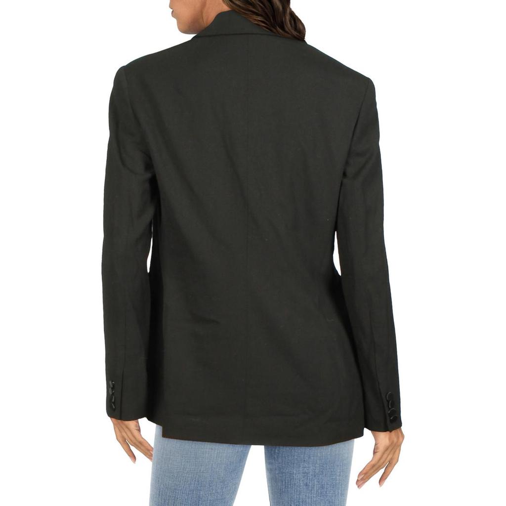 Womens Wool Formal Midi Tuxedo Jacket商品第2张图片规格展示