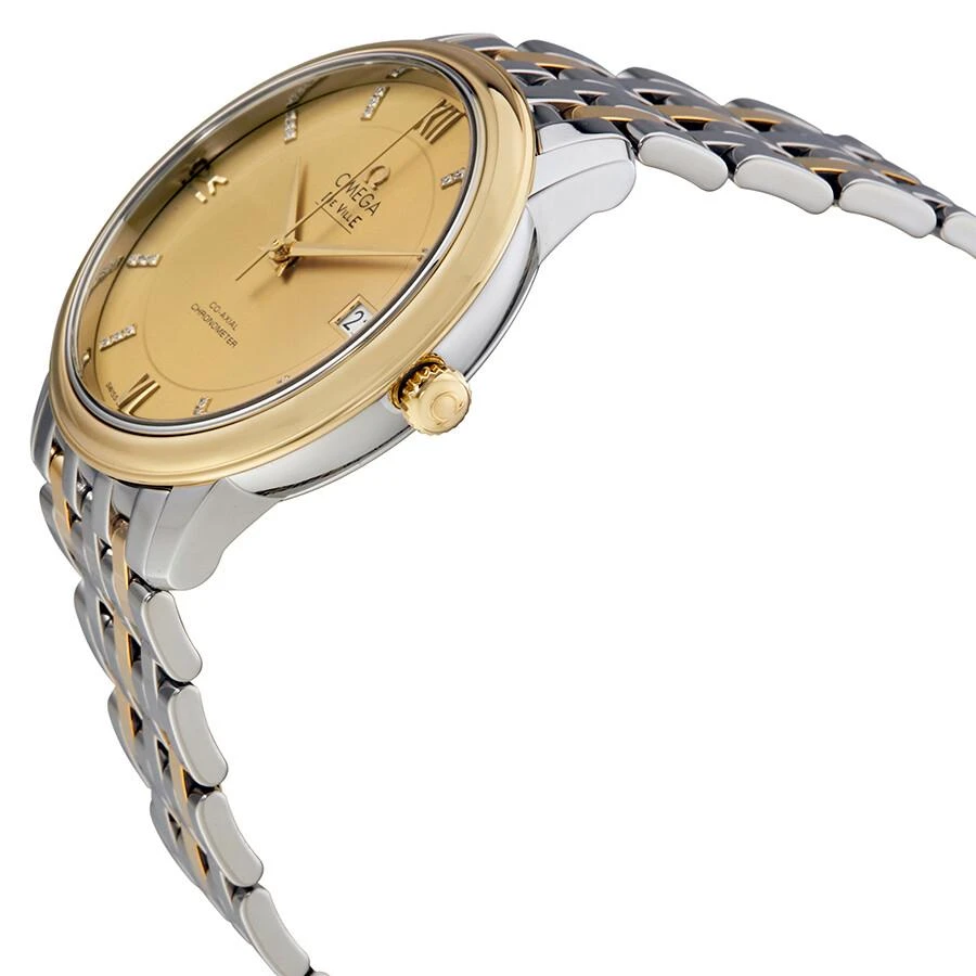 商品Omega|De Ville Prestige Champagne Dial Stainless Steel and 18kt Gold Men's Watch 424.20.37.20.58.001,价格¥34192,第2张图片详细描述