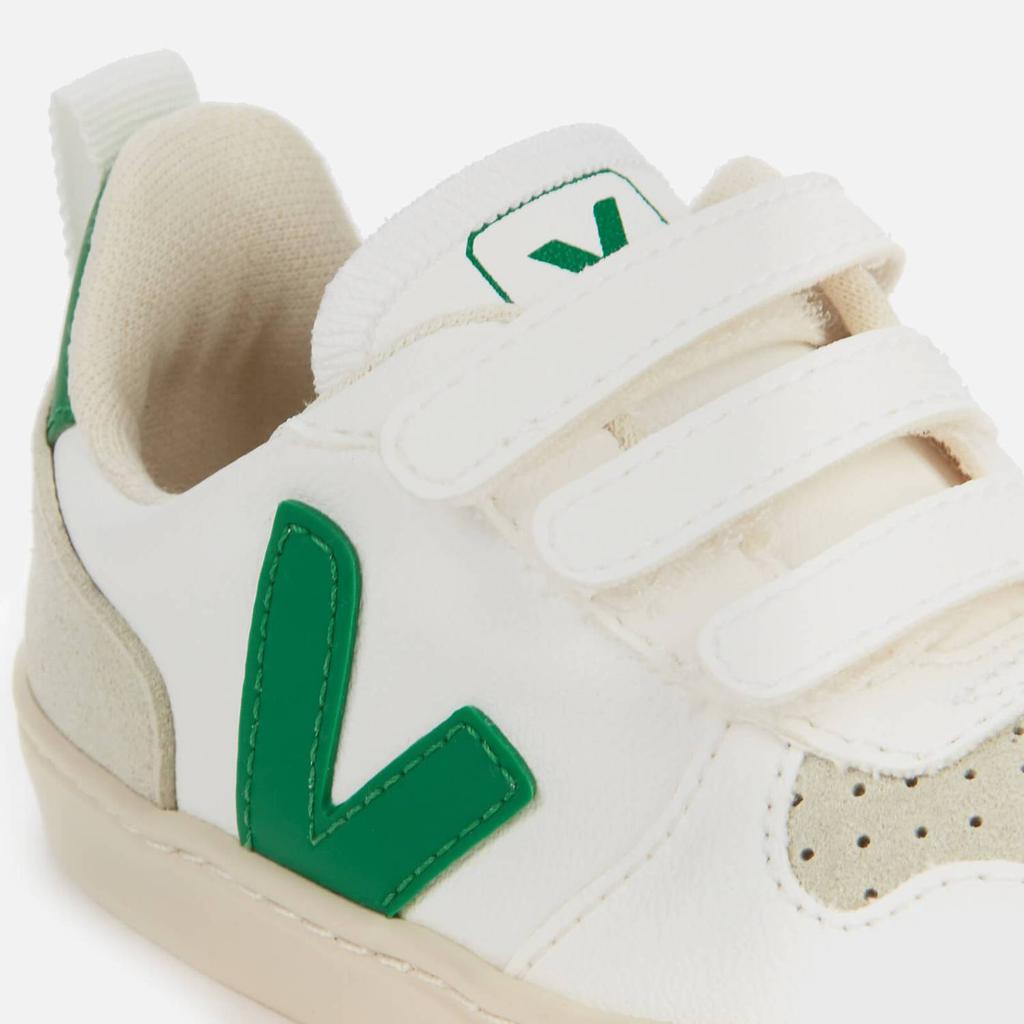 Veja Toddlers' V-10 Velcro Trainers - White/Emeraude商品第4张图片规格展示