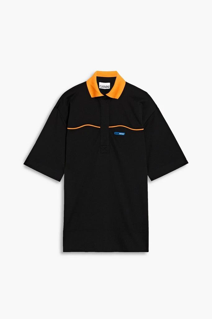 商品Ganni|女款条纹针织polo衫,价格¥418,第1张图片