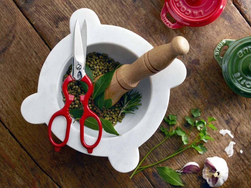 商品ZWILLING|Forged Multi-Purpose Kitchen Shears - Red Handle,价格¥702,第4张图片详细描述