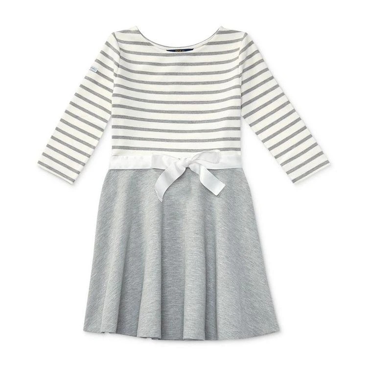 商品Ralph Lauren|Ralph Lauren Striped Fit & Flare Dress, Big Girls,价格¥166,第1张图片