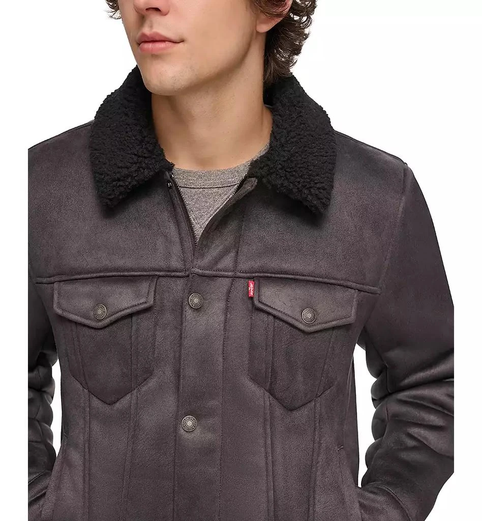 商品Levi's|Men's Relaxed-Fit Faux-Shearling Trucker Jacket,价格¥2206,第4张图片详细描述