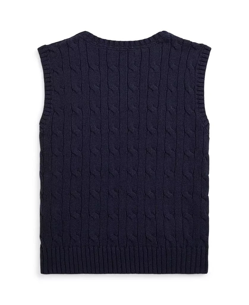 商品Ralph Lauren|Toddler and Little Boys Cable-Knit Sweater Vest,价格¥259,第3张图片详细描述