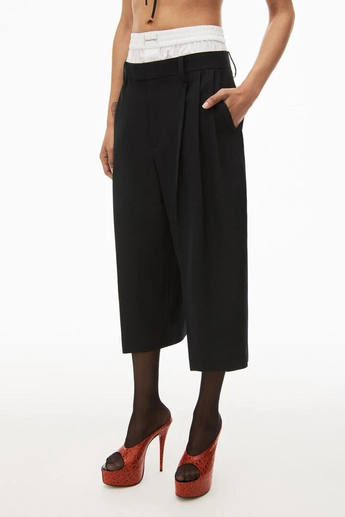 商品Alexander Wang|ALEXANDER WANG WOMEN LAYERED TAILORED CULOTTE,价格¥2392,第5张图片详细描述