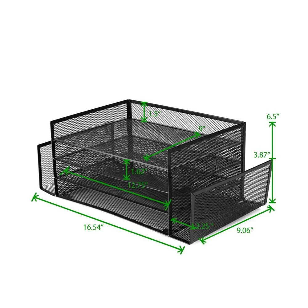商品Mind Reader|Desk Organizer with 2 Side Storage Compartments,价格¥348,第4张图片详细描述