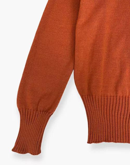 BusyLadyBaca & The Goods 1980s Vintage Rust Mondi Jumbo Turtleneck Sweater商品第1张图片规格展示