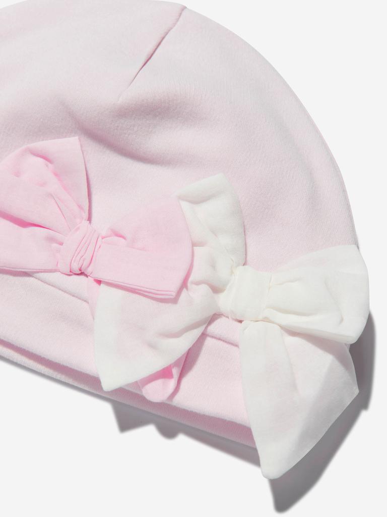 Monnalisa Pink Baby Girls Bow Pull On Hat商品第3张图片规格展示