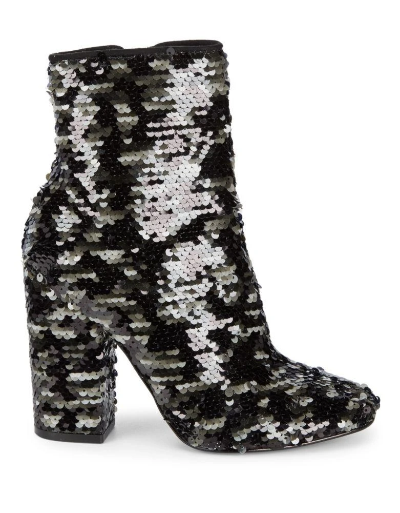 Haedyn5 Sequin Block Heel Booties 商品