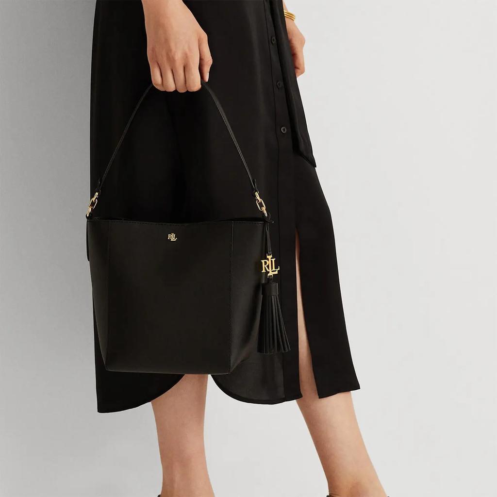 商品Ralph Lauren|Lauren Ralph Lauren Women's Adley Shoulder Bag - Small - Black,价格¥1919,第4张图片详细描述