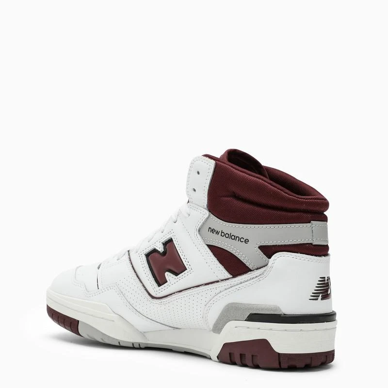 商品New Balance|650 WHITE/BURGUNDY HIGH TRAINER,价格¥1373,第4张图片详细描述