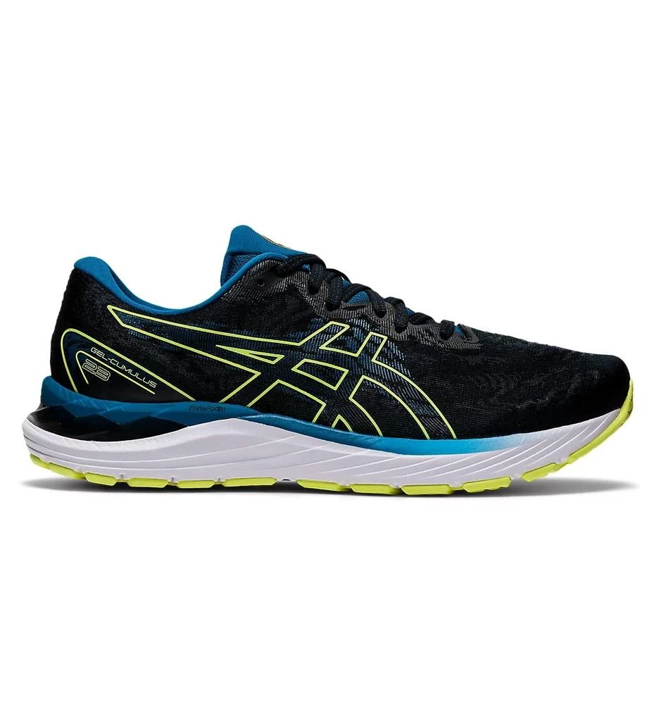 商品Asics|Men's Gel Cumulus 23 Running Shoes - D/medium Width In Black/glow Yellow,价格¥611,第1张图片