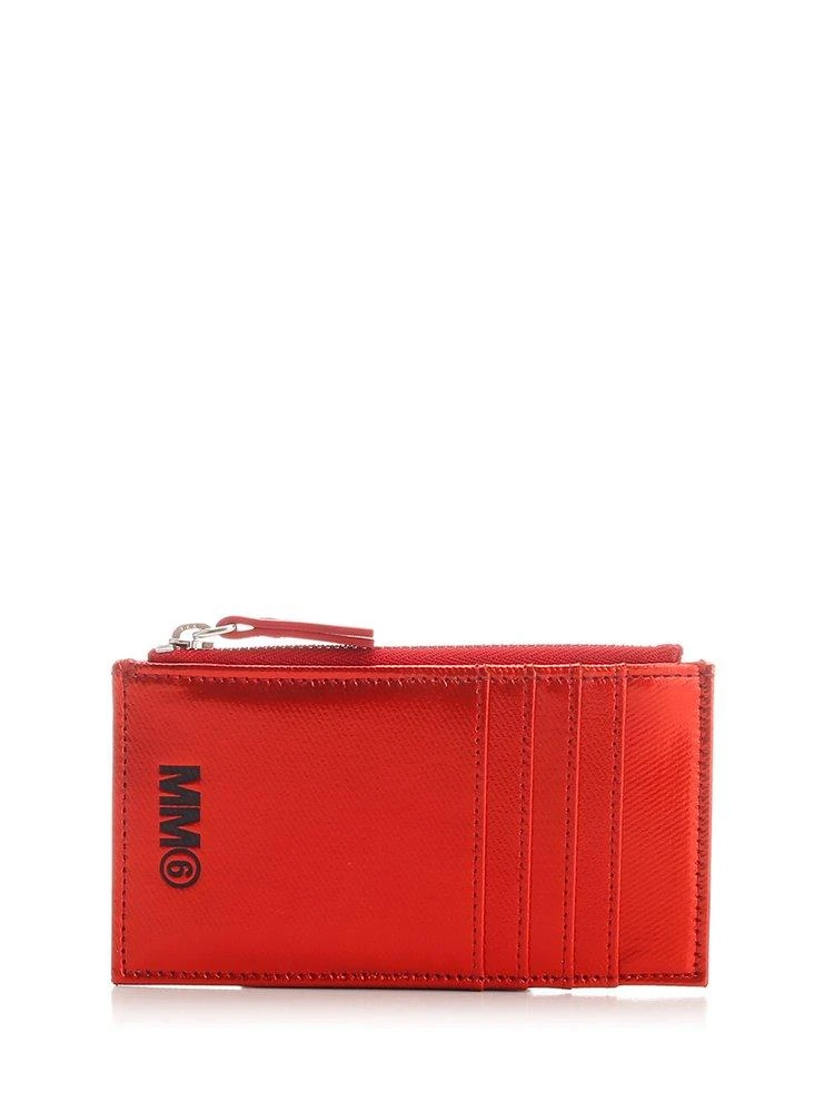 商品MAISON MARGIELA|MM6 Maison Margiela Logo Printed Cardholder,价格¥1264,第1张图片