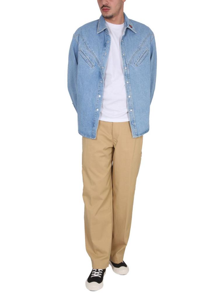 Kenzo Mens Blue Shirt商品第1张图片规格展示