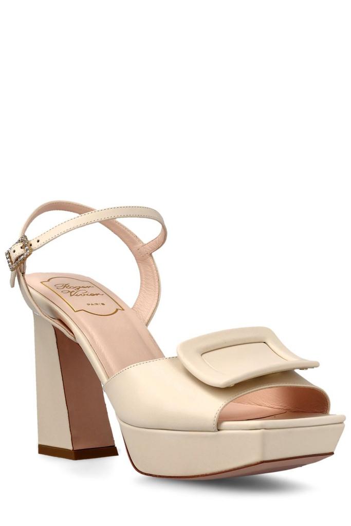 Roger Vivier Covered Buckle Platform Sandals商品第2张图片规格展示