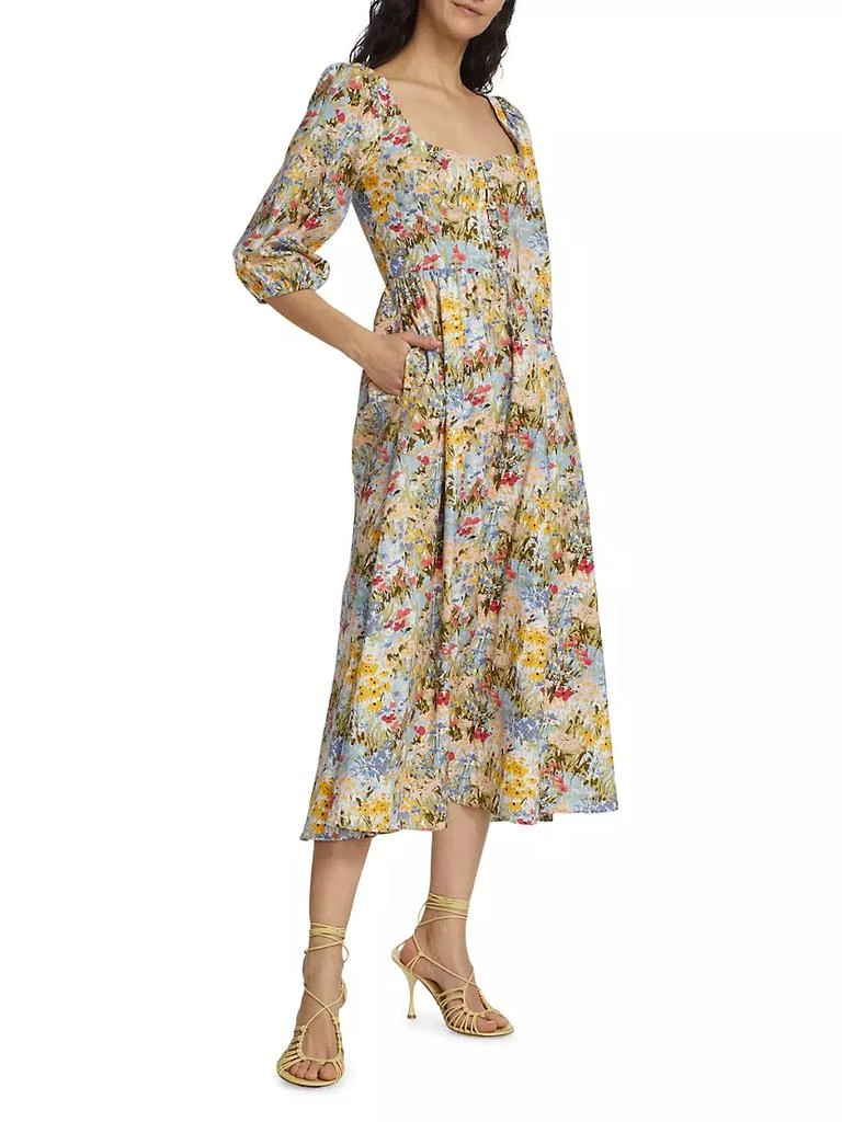 商品Reformation|Countryside Floral Midi Dress,价格¥1004,第4张图片详细描述